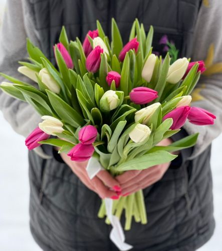 Букет тюльпанов "Хлоя" - купить в интернет-магазине с доставкой по Волгограду